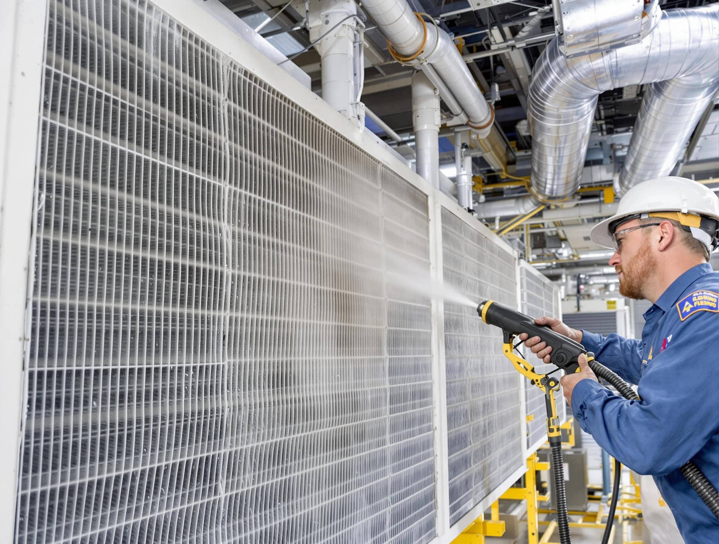 Professional commercial coil cleaning by West Valley City Air Duct Cleaning in West Valley City