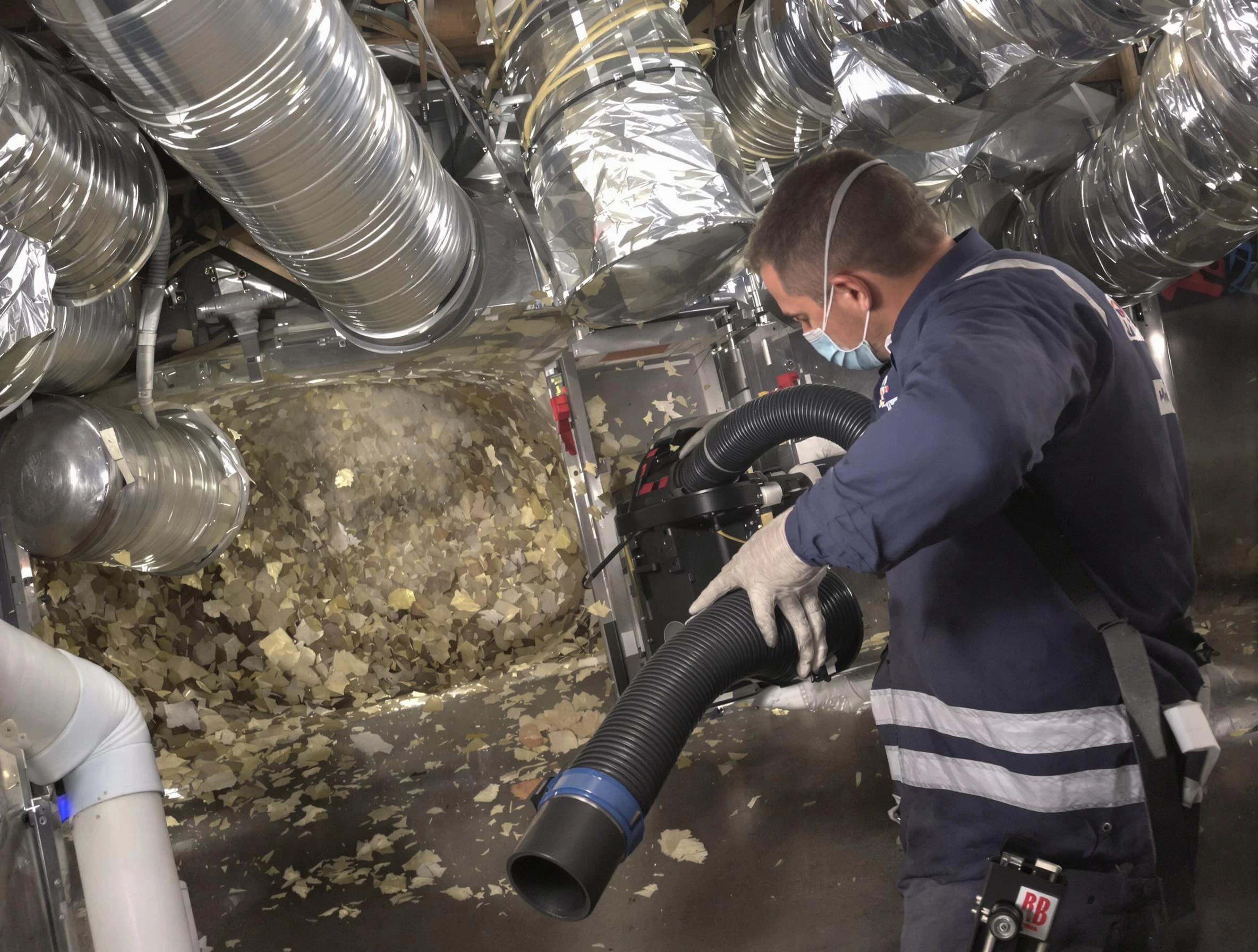 West Valley City Air Duct Cleaning specialist operating negative pressure cleaning equipment for thorough duct maintenance in West Valley City
