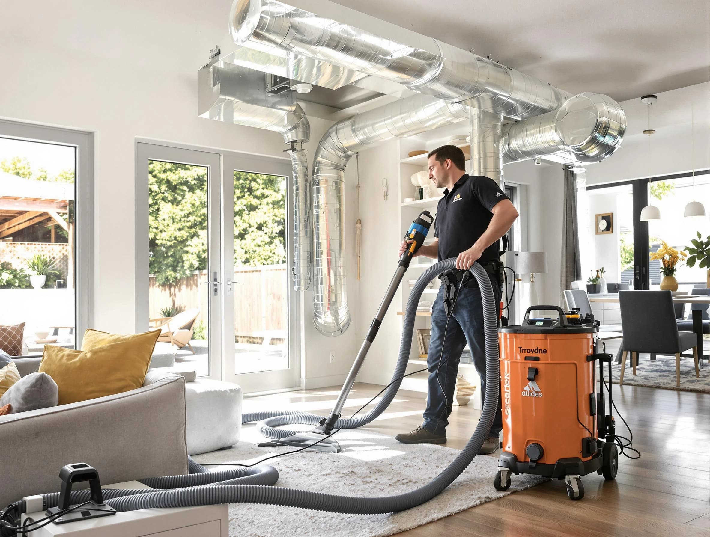 West Valley City Air Duct Cleaning specialist performing thorough residential duct cleaning using advanced equipment in West Valley City