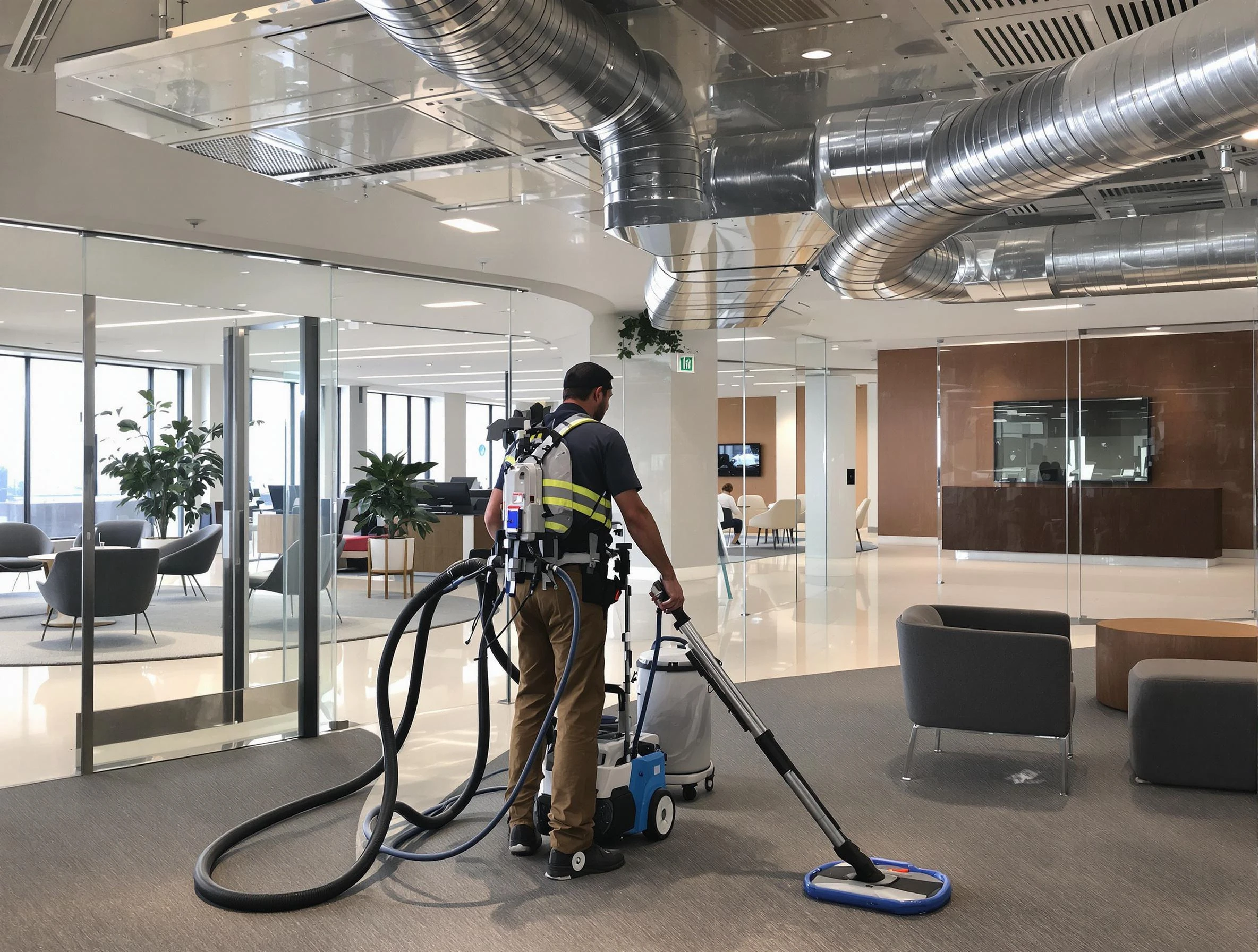 Commercial duct cleaning service by West Valley City Air Duct Cleaning in West Valley City