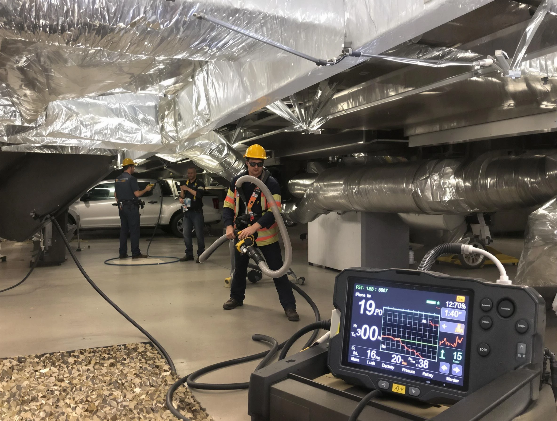 Professional negative pressure duct cleaning by West Valley City Air Duct Cleaning in West Valley City